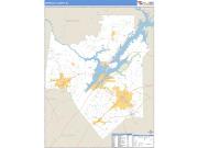 Marshall County, AL <br /> Wall Map <br /> Zip Code <br /> Basic Style 2025 Map