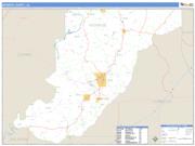 Monroe County, AL <br /> Wall Map <br /> Zip Code <br /> Basic Style 2025 Map