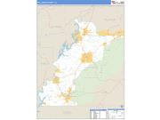 Talladega County, AL <br /> Wall Map <br /> Zip Code <br /> Basic Style 2025 Map