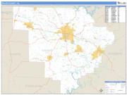 Walker County, AL <br /> Wall Map <br /> Zip Code <br /> Basic Style 2025 Map