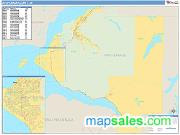 Anchorage County, AK <br /> Wall Map <br /> Zip Code <br /> Basic Style 2025 Map