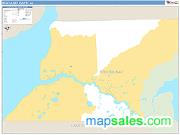 Bristol Bay County, AK <br /> Wall Map <br /> Zip Code <br /> Basic Style 2025 Map