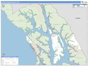 Hoonah-Angoon County, AK <br /> Wall Map <br /> Zip Code <br /> Basic Style 2025 Map