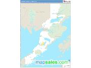 Lake and Peninsula County, AK <br /> Wall Map <br /> Zip Code <br /> Basic Style 2025 Map