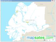 Wade Hampton County, AK <br /> Wall Map <br /> Zip Code <br /> Basic Style 2025 Map