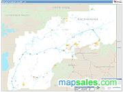 Yukon-Koyukuk County, AK <br /> Wall Map <br /> Zip Code <br /> Basic Style 2025 Map