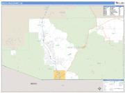 Santa Cruz County, AZ <br /> Wall Map <br /> Zip Code <br /> Basic Style 2025 Map