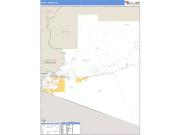 Yuma County, AZ <br /> Wall Map <br /> Zip Code <br /> Basic Style 2025 Map