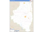 Calhoun County, AR <br /> Wall Map <br /> Zip Code <br /> Basic Style 2025 Map