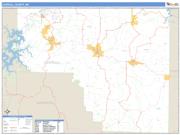 Carroll County, AR <br /> Wall Map <br /> Zip Code <br /> Basic Style 2025 Map