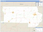 Clay County, AR <br /> Wall Map <br /> Zip Code <br /> Basic Style 2025 Map