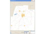 Columbia County, AR <br /> Wall Map <br /> Zip Code <br /> Basic Style 2025 Map