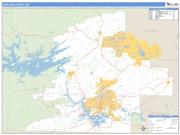 Garland County, AR <br /> Wall Map <br /> Zip Code <br /> Basic Style 2025 Map
