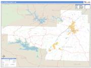 Hot Spring County, AR <br /> Wall Map <br /> Zip Code <br /> Basic Style 2025 Map