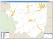 Izard County, AR <br /> Wall Map <br /> Zip Code <br /> Basic Style 2025 Map