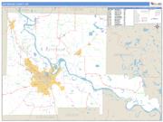Jefferson County, AR <br /> Wall Map <br /> Zip Code <br /> Basic Style 2025 Map