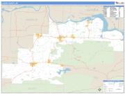 Logan County, AR <br /> Wall Map <br /> Zip Code <br /> Basic Style 2025 Map