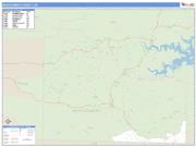Montgomery County, AR <br /> Wall Map <br /> Zip Code <br /> Basic Style 2025 Map
