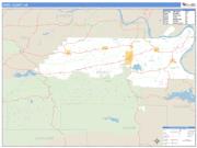 Perry County, AR <br /> Wall Map <br /> Zip Code <br /> Basic Style 2025 Map