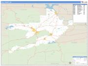 Yell County, AR <br /> Wall Map <br /> Zip Code <br /> Basic Style 2025 Map