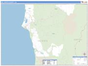 Del Norte County, CA <br /> Wall Map <br /> Zip Code <br /> Basic Style 2025 Map