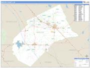Merced County, CA <br /> Wall Map <br /> Zip Code <br /> Basic Style 2025 Map