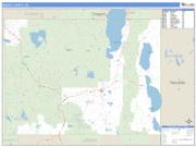 Modoc County, CA <br /> Wall Map <br /> Zip Code <br /> Basic Style 2025 Map