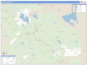 Plumas County, CA <br /> Wall Map <br /> Zip Code <br /> Basic Style 2025 Map