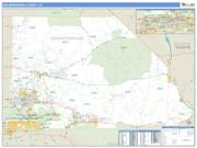 San Bernardino County, CA <br /> Wall Map <br /> Zip Code <br /> Basic Style 2025 Map