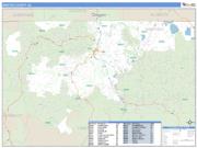 Siskiyou County, CA <br /> Wall Map <br /> Zip Code <br /> Basic Style 2025 Map