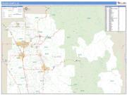 Tulare County, CA <br /> Wall Map <br /> Zip Code <br /> Basic Style 2025 Map