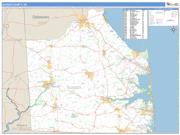 Sussex County, DE <br /> Wall Map <br /> Zip Code <br /> Basic Style 2025 Map