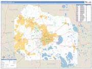 Alachua County, FL <br /> Wall Map <br /> Zip Code <br /> Basic Style 2025 Map