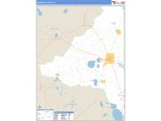 Bradford County, FL <br /> Wall Map <br /> Zip Code <br /> Basic Style 2025 Map