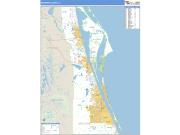 Brevard County, FL <br /> Wall Map <br /> Zip Code <br /> Basic Style 2025 Map