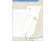 Calhoun County, FL <br /> Wall Map <br /> Zip Code <br /> Basic Style 2025 Map