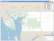 Charlotte County, FL <br /> Wall Map <br /> Zip Code <br /> Basic Style 2025 Map
