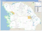 Citrus County, FL <br /> Wall Map <br /> Zip Code <br /> Basic Style 2025 Map