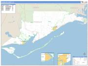 Franklin County, FL <br /> Wall Map <br /> Zip Code <br /> Basic Style 2025 Map