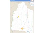 Gilchrist County, FL <br /> Wall Map <br /> Zip Code <br /> Basic Style 2025 Map