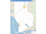 Gulf County, FL <br /> Wall Map <br /> Zip Code <br /> Basic Style 2025 Map