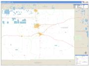 Hardee County, FL <br /> Wall Map <br /> Zip Code <br /> Basic Style 2025 Map