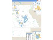 Highlands County, FL <br /> Wall Map <br /> Zip Code <br /> Basic Style 2025 Map
