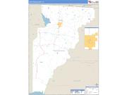 Jefferson County, FL <br /> Wall Map <br /> Zip Code <br /> Basic Style 2025 Map