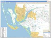 Lee County, FL <br /> Wall Map <br /> Zip Code <br /> Basic Style 2025 Map