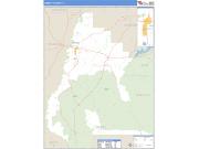 Liberty County, FL <br /> Wall Map <br /> Zip Code <br /> Basic Style 2025 Map