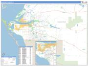 Manatee County, FL <br /> Wall Map <br /> Zip Code <br /> Basic Style 2025 Map