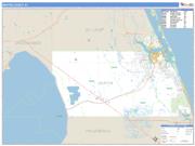 Martin County, FL <br /> Wall Map <br /> Zip Code <br /> Basic Style 2025 Map