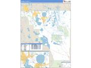 Osceola County, FL <br /> Wall Map <br /> Zip Code <br /> Basic Style 2025 Map