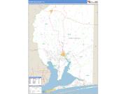 Santa Rosa County, FL <br /> Wall Map <br /> Zip Code <br /> Basic Style 2025 Map